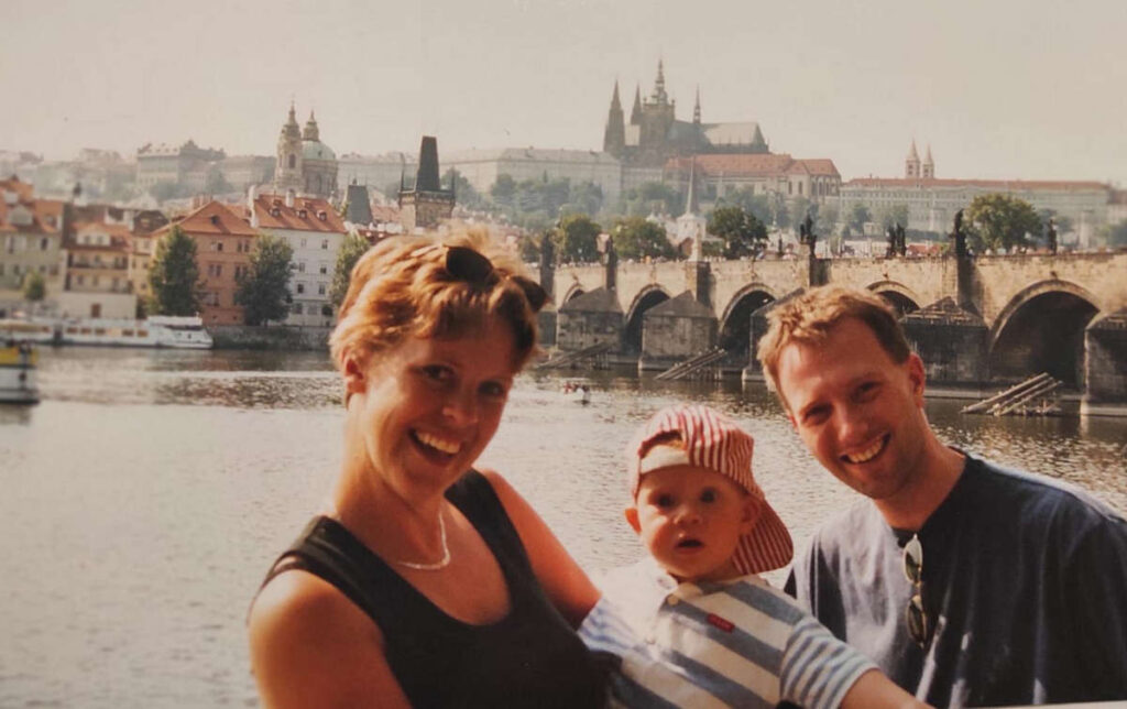 1998 Our son is born in Prague, Czech Republic