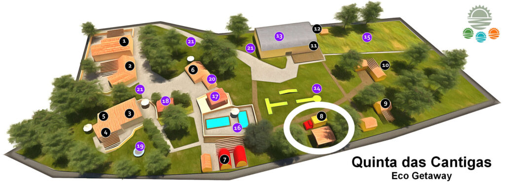 Glamping Portugal at Quinta das Cantigas_red ford_mapa