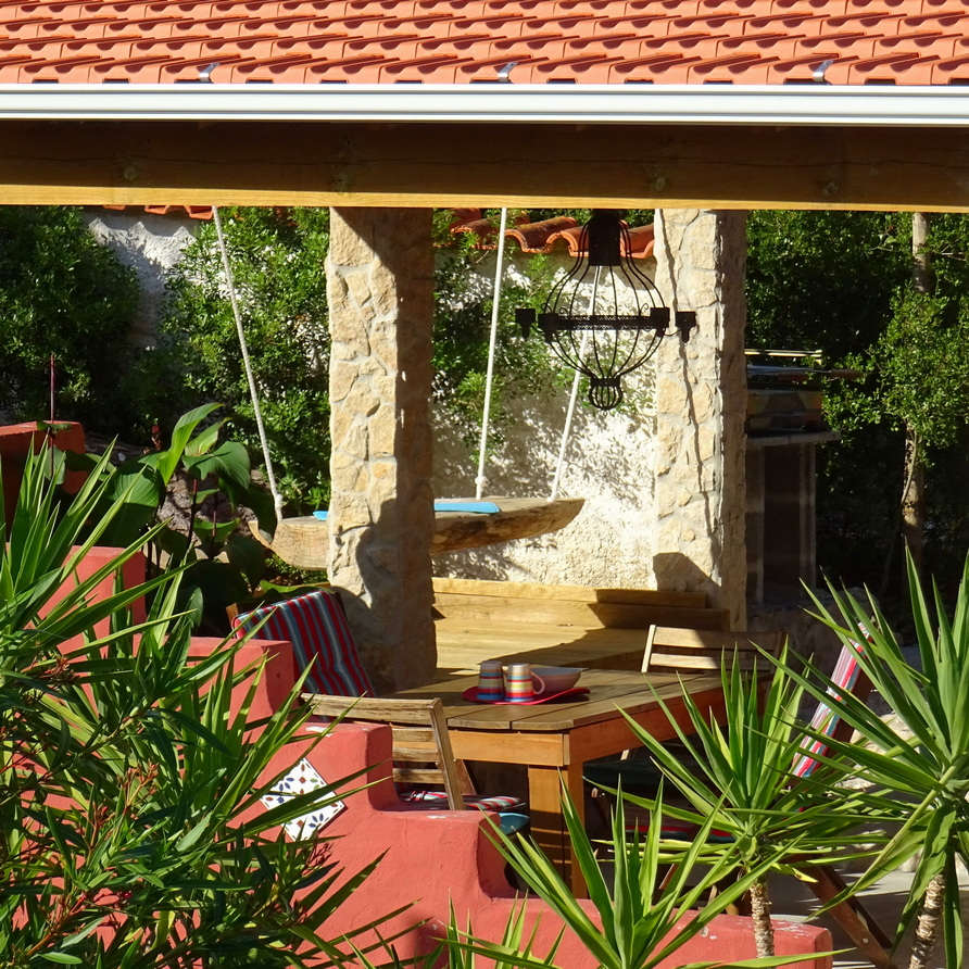 casa de férias Casa Cançoneta no parque de férias Quinta das Cantigas Portugal_terrace detalhe